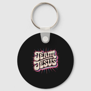 Kleinkind-Team Jesus Familie Matching Christlicher Schlüsselanhänger