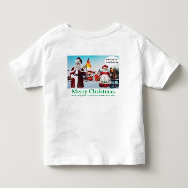 Kleinkind-Tee. Frohe Weihnachten. Kleinkind T-shirt (Rückseite)