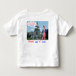 Kleinkind-Tee. Glücklicher 4. Ratte/Unclesam Kleinkind T-shirt