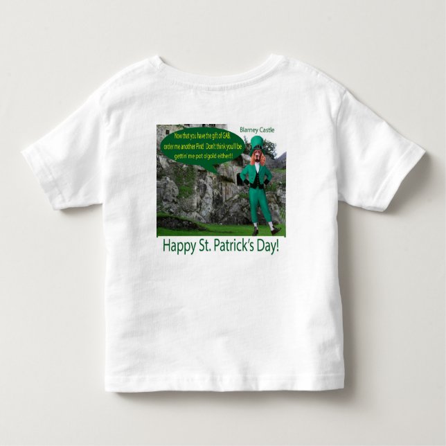 Kleinkind-Tee. Happy St. Patrick's Day. Irish sett Kleinkind T-shirt (Rückseite)