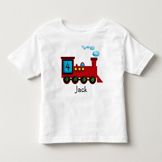 Kleinkind Train ChooChoo Geburtstag T - Shirt (Vorderseite)