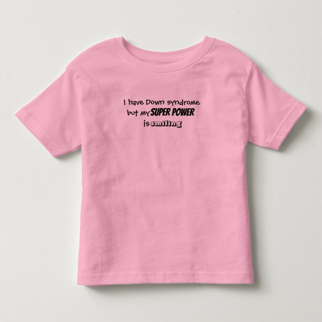 Kleinkind Tshirt "...mein super Power lächelt" (Vorderseite)