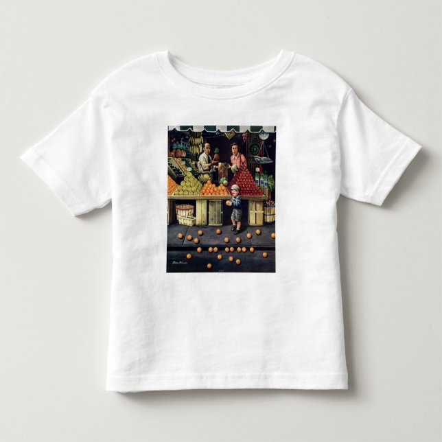 Kleinkind und Orangen T-shirt (Vorderseite)