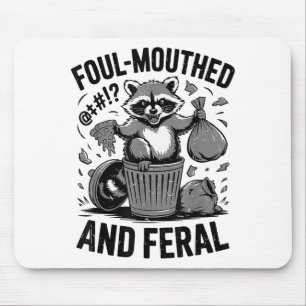 Kleinkind unflätig & wilde Waschbär-Meme lustig Mousepad
