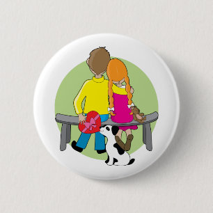 Kleinkind-Valentinsgruß Button