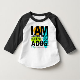 Kleinkind, wenn ich einen Hund habe B&W-3/4 T - Sh T-Shirt