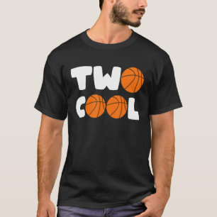 Kleinkind Zwei Coole 2. Geburtstag Basketball Them T-Shirt