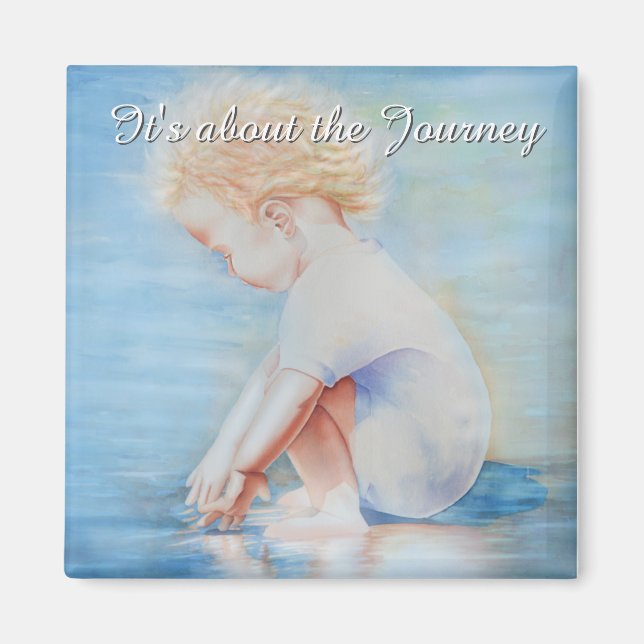 Kleinkinder am Strandsee Magnet (Vorne)