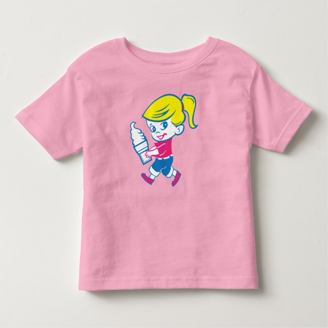 Kleinkinder-Eiscreme-Girl-T-Shirt Kleinkind T-shirt (Vorderseite)