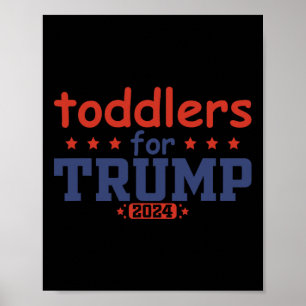 Kleinkinder für Trump Kinder Trump 2025 Lustiger T Poster