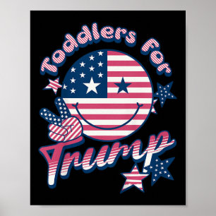 Kleinkinder für Trump winzige Patrioten Poster