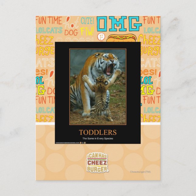 Kleinkinder Postkarte (Vorderseite)