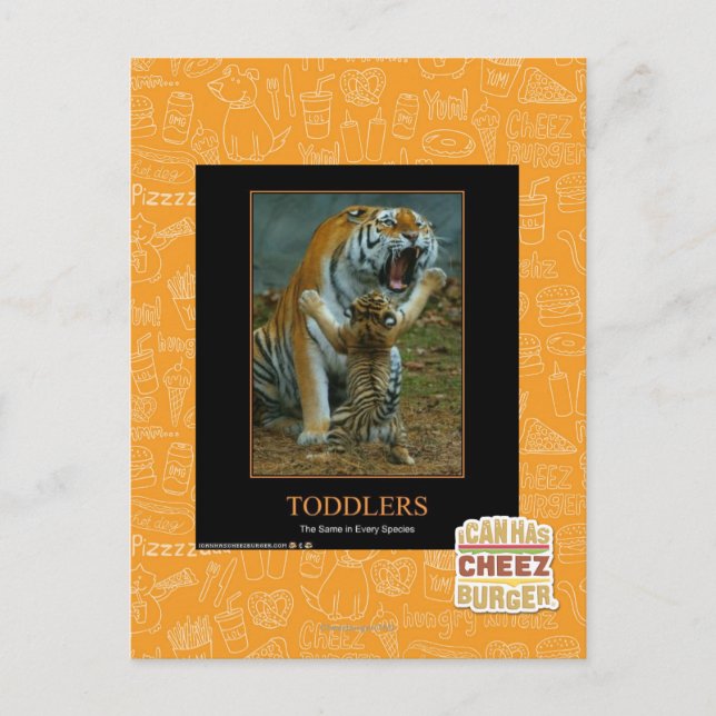 Kleinkinder Postkarte (Vorderseite)