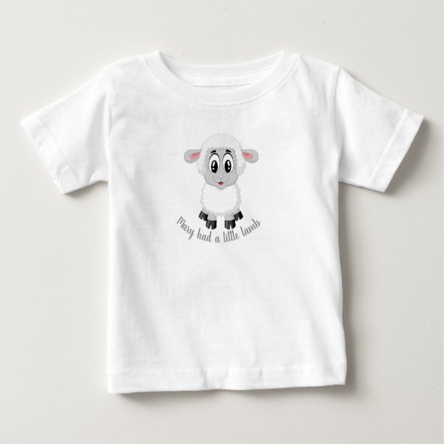 Kleinkinder-T - Shirt mit Babylamm (Vorderseite)