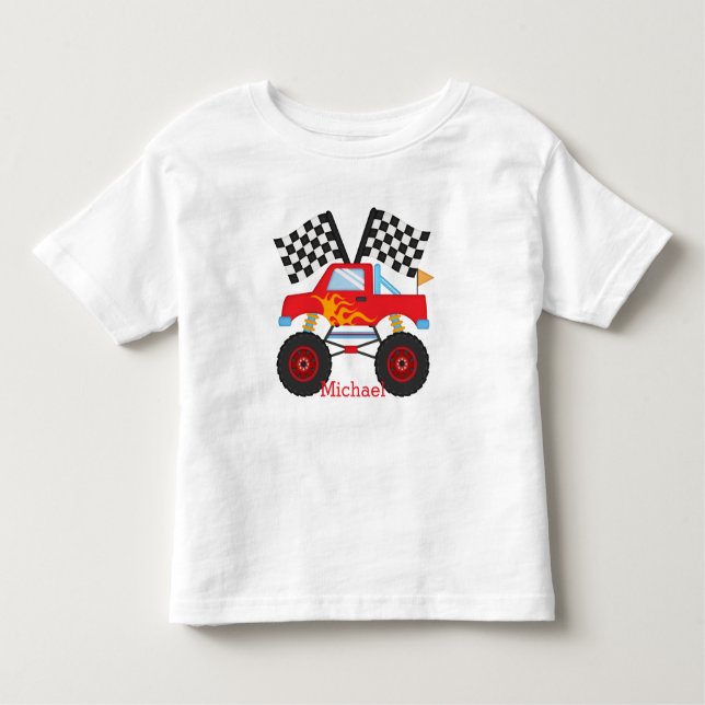 Kleinkinder-T-Shirt-Monster-Lkw Kleinkind T-shirt (Vorderseite)