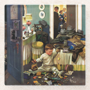 Kleinkinderlebewesen Glasuntersetzer