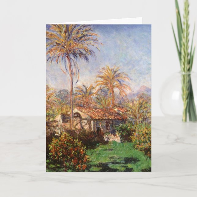 Kleinlandwirt in Bordighera von Claude Monet Karte (Vorderseite)