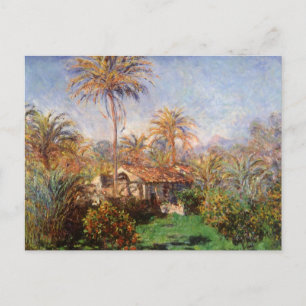 Kleinlandwirt in Bordighera von Claude Monet Postkarte