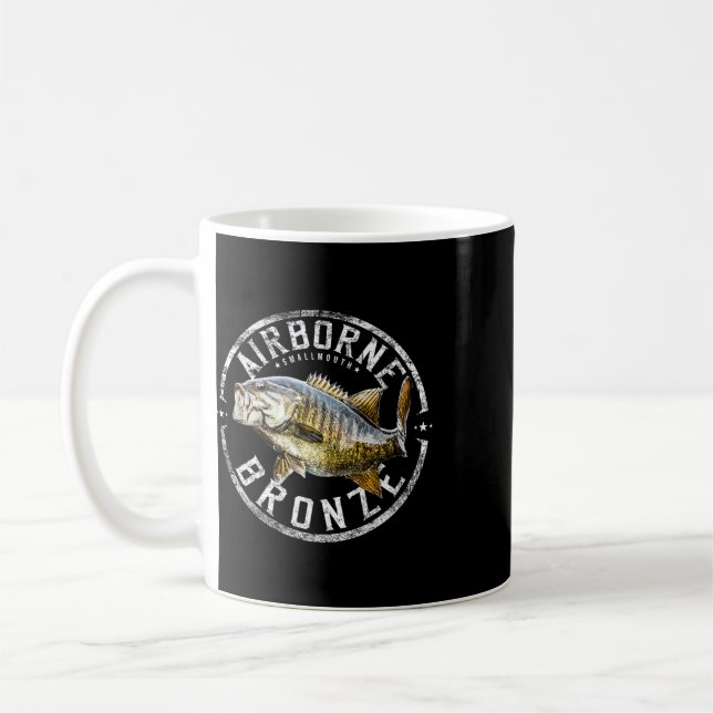 Kleinmäuliger Barsch Angelgeschenk für Männer und  Kaffeetasse (Links)
