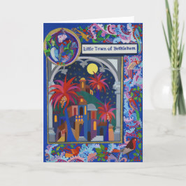 Kleinstadt Bethlehem Feiertagskarte