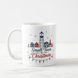 Kleinstadt-Weihnachten Vintage-Farmhouse-Winter Kaffeetasse
