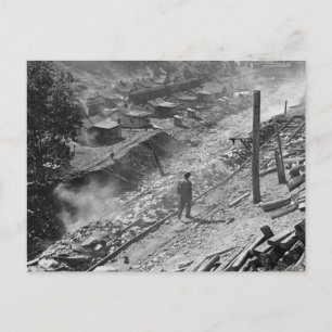 Kleinstadt WV: 1935 Postkarte