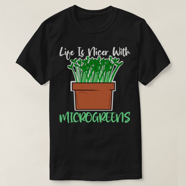 Kleinstbauernhof gesunde Mikrogrün T-Shirt (Design vorne)