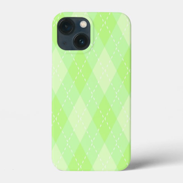 KLEINSTÜCKE MIT GRÜNEN RAUTE-DIAMOND-MUSTER Case-Mate iPhone HÜLLE (Rückseite)