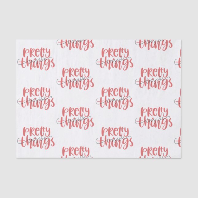 Kleinunternehmen befördern Hübsche Dinge im Innern Seidenpapier (Vorderseite)