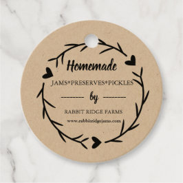 Kleinunternehmen mit Etikettenkennzeichnung Geschenkanhänger