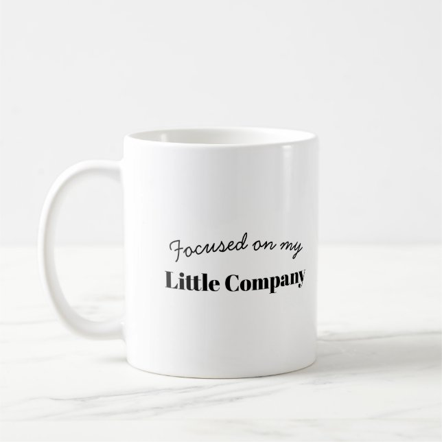 Kleinunternehmer Achte auf dein Geschäft Design Kaffeetasse (Links)