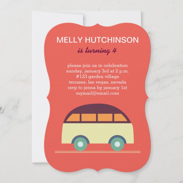 Kleinwagen Einladung (Vorderseite)