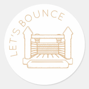Klementine Bounce House "Let's Bounce" Aufkleber