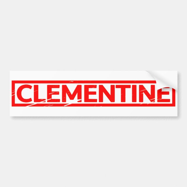 Klementinen-Briefmarke Autoaufkleber (Vorne)