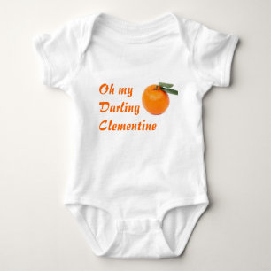 Klementinen-Säugling onsie Strampler
