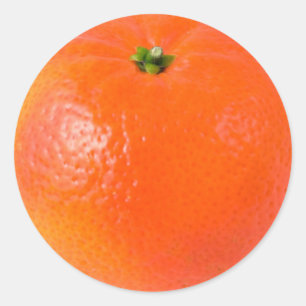 Klementinenorange Aufkleber