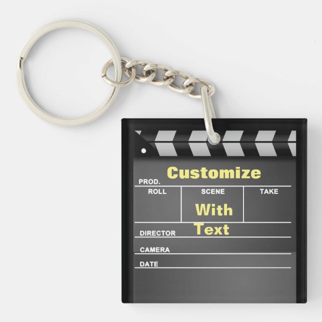 Klemmbrett (beidseitig) Acrylstoff-Schlüsselanhäng Schlüsselanhänger (Vorderseite)