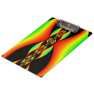 Klemmbrett mit Mandelbrot Fraktal