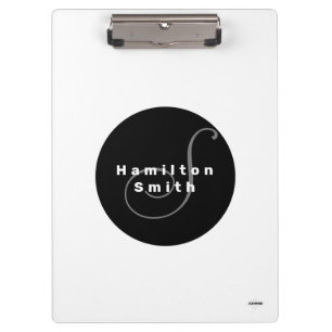 Klemmbrett mit Monogramm - HAMbyWG