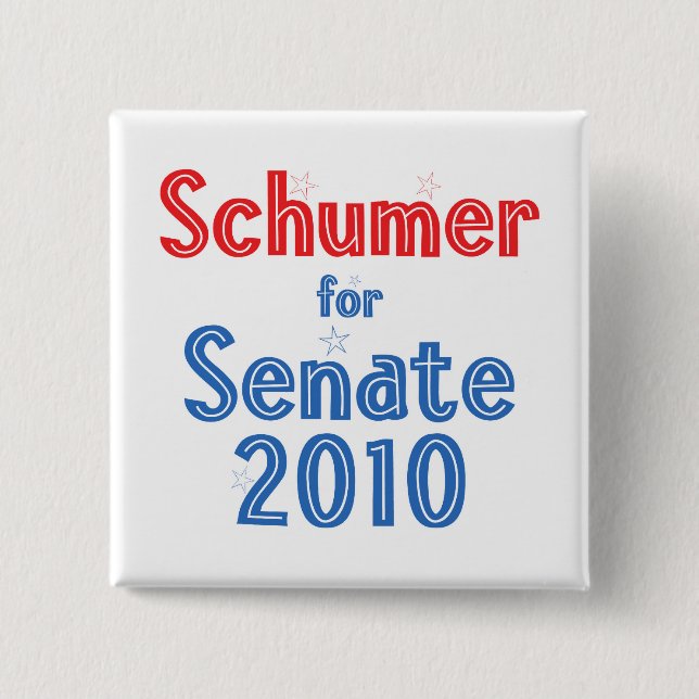 Klemme Schumer für Stern-Entwurf des Senats-2010 Button (Vorderseite)