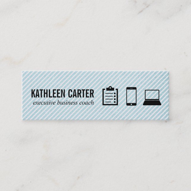 Klemmplatte | Telefon | Laptop Mini Visitenkarte (Vorderseite)