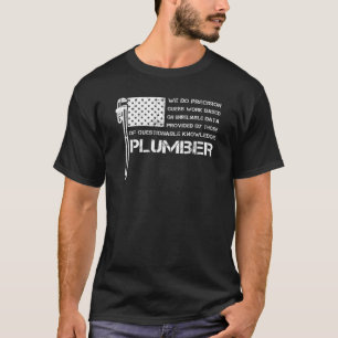 Klempner Amerikanische USA-Flagge Vintage Perfekt T-Shirt