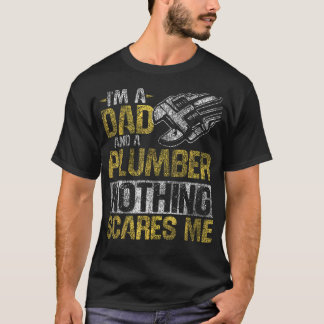 Klempner Dad Vintage Ich bin ein Dad und ein T-Shirt
