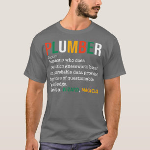 Klempner Definition Substantiv Lustiger Klempner R T-Shirt