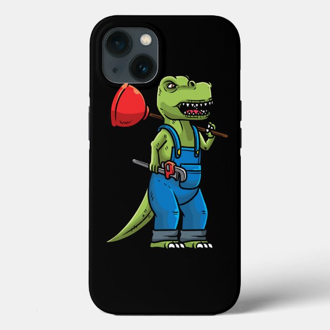 Klempner-Dinosaurier Case-Mate iPhone Hülle (Rückseite)