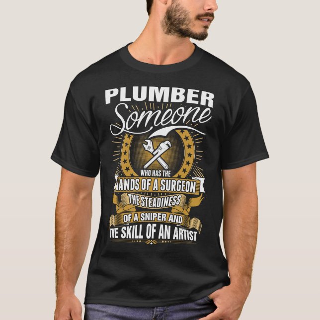 Klempner-Fähigkeit eines Künstler-T-Shirts T-Shirt (Vorderseite)