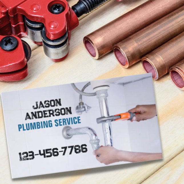 Klempner Faucet Pipe Handyman Klempnerservice Visitenkarte (Von Creator hochgeladen)