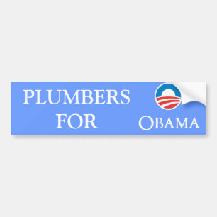KLEMPNER FÜR OBAMA AUTOAUFKLEBER