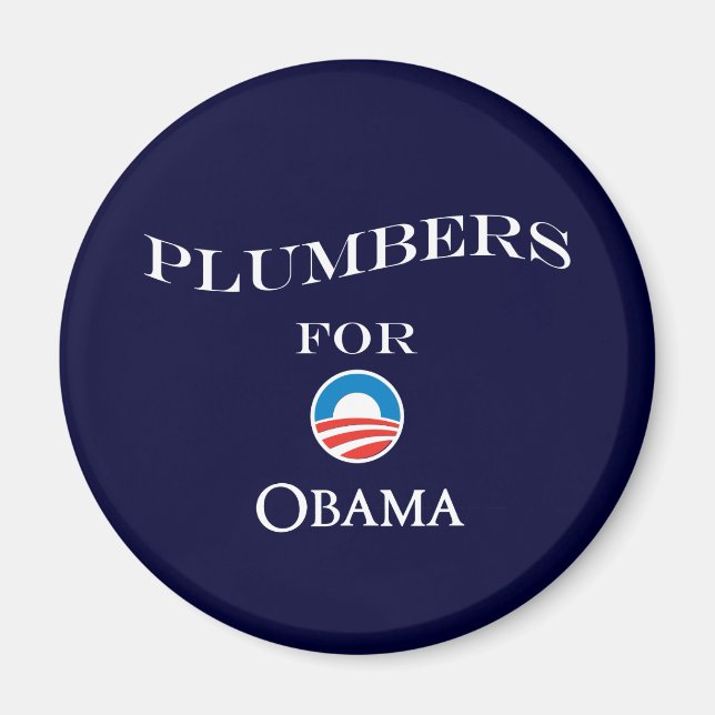 Klempner für Obama Magnet (Vorne)