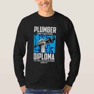 Klempner für Rohrleitungsmonteur mit einem High-Sc T-Shirt